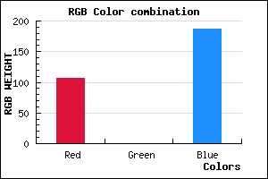 rgb background color #6A00BB mixer