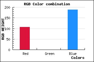 rgb background color #6A00BC mixer