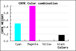 #6A00D3 color CMYK mixer
