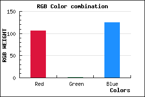 rgb background color #6A017D mixer