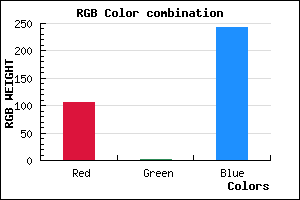 rgb background color #6A01F3 mixer