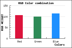 rgb background color #6A6472 mixer
