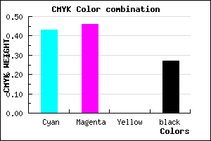 #6A64BA color CMYK mixer