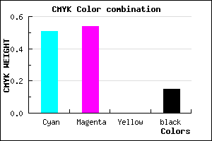 #6A64D8 color CMYK mixer