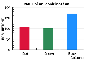rgb background color #6A65A9 mixer