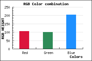 rgb background color #6A65CD mixer