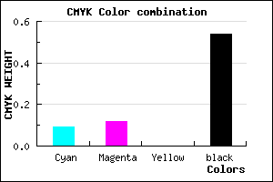 #6A6775 color CMYK mixer