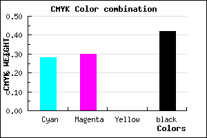 #6A6793 color CMYK mixer