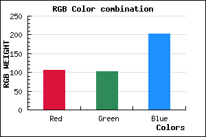 rgb background color #6A67CB mixer