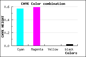 #6A67F9 color CMYK mixer