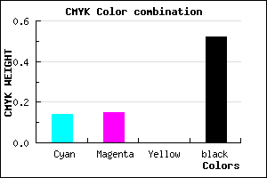 #6A697B color CMYK mixer