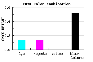 #6A6A7A color CMYK mixer