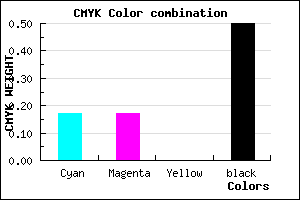 #6A6A80 color CMYK mixer