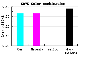 #6A6A9E color CMYK mixer