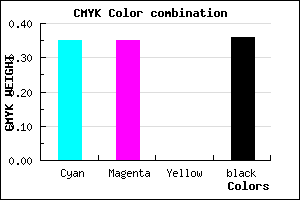 #6A6AA4 color CMYK mixer