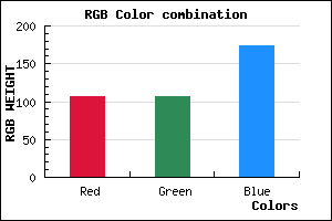rgb background color #6A6AAE mixer