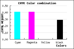 #6A6AB4 color CMYK mixer