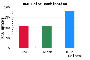 rgb background color #6A6AB4 mixer