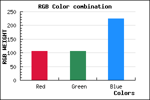 rgb background color #6A6AE0 mixer