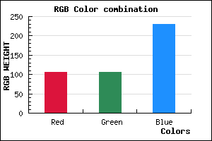rgb background color #6A6AE6 mixer