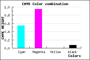 #6A0DED color CMYK mixer