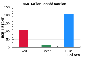 rgb background color #6A0FCC mixer