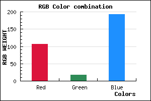 rgb background color #6A11C1 mixer