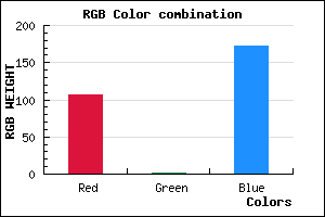 rgb background color #6A02AC mixer