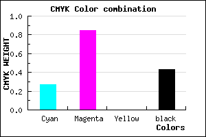 #6A1692 color CMYK mixer