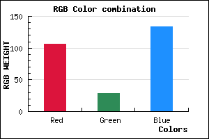 rgb background color #6A1C86 mixer