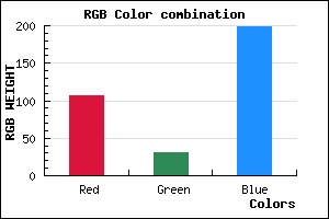 rgb background color #6A1EC6 mixer
