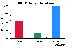 rgb background color #6A1FC5 mixer