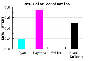 #6A2082 color CMYK mixer