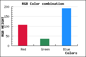 rgb background color #6A23BF mixer