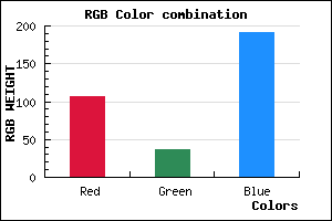 rgb background color #6A24BF mixer