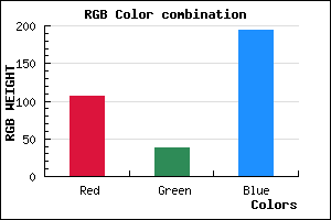 rgb background color #6A26C2 mixer