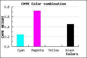 #6A278B color CMYK mixer