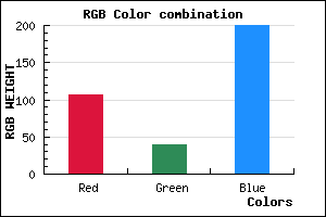 rgb background color #6A28C8 mixer