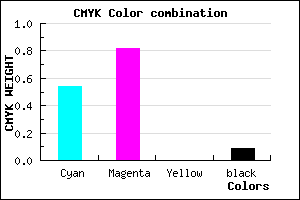 #6A2AE8 color CMYK mixer