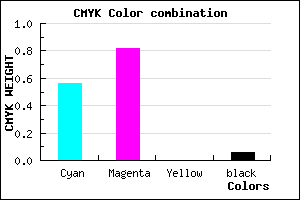 #6A2BF0 color CMYK mixer