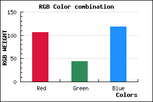 rgb background color #6A2C76 mixer