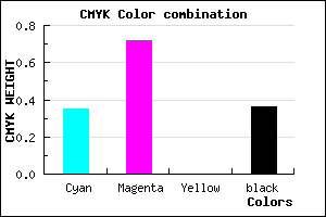 #6A2DA3 color CMYK mixer