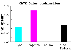 #6A2F9D color CMYK mixer