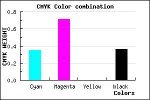 #6A2FA3 color CMYK mixer