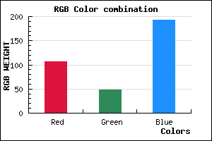rgb background color #6A30C0 mixer