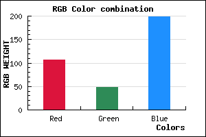 rgb background color #6A30C6 mixer