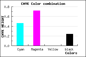 #6A36C3 color CMYK mixer