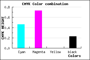 #6A36C5 color CMYK mixer