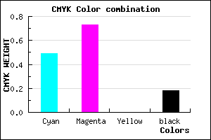 #6A38D0 color CMYK mixer