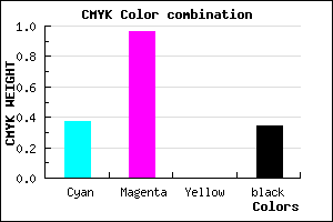 #6A06A8 color CMYK mixer